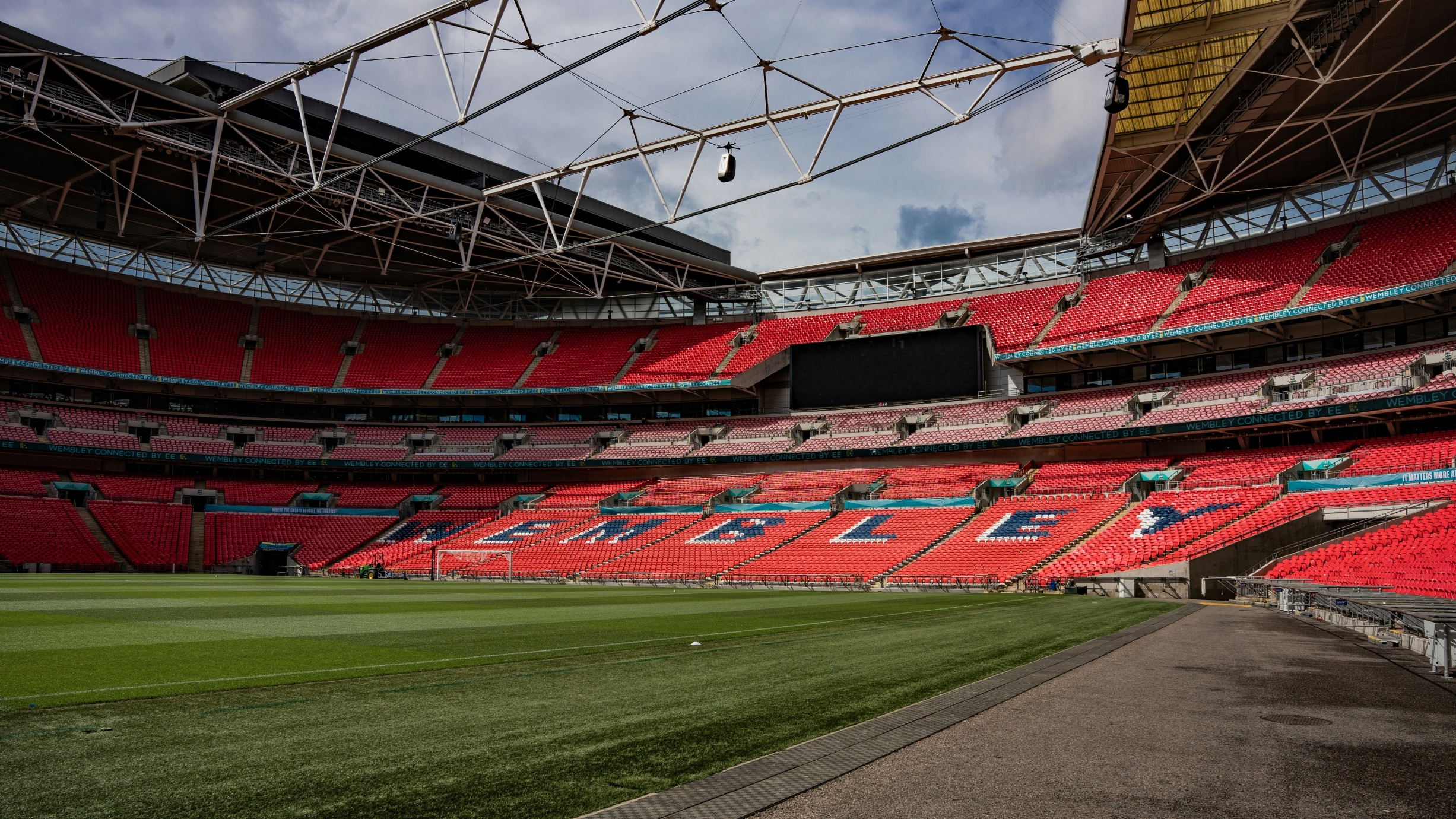 Kangaroos ... Wembley Stadium in London where the first Ashes Test will be played on Saturday (UK time). Photo: Winston Tjia/Unsplash