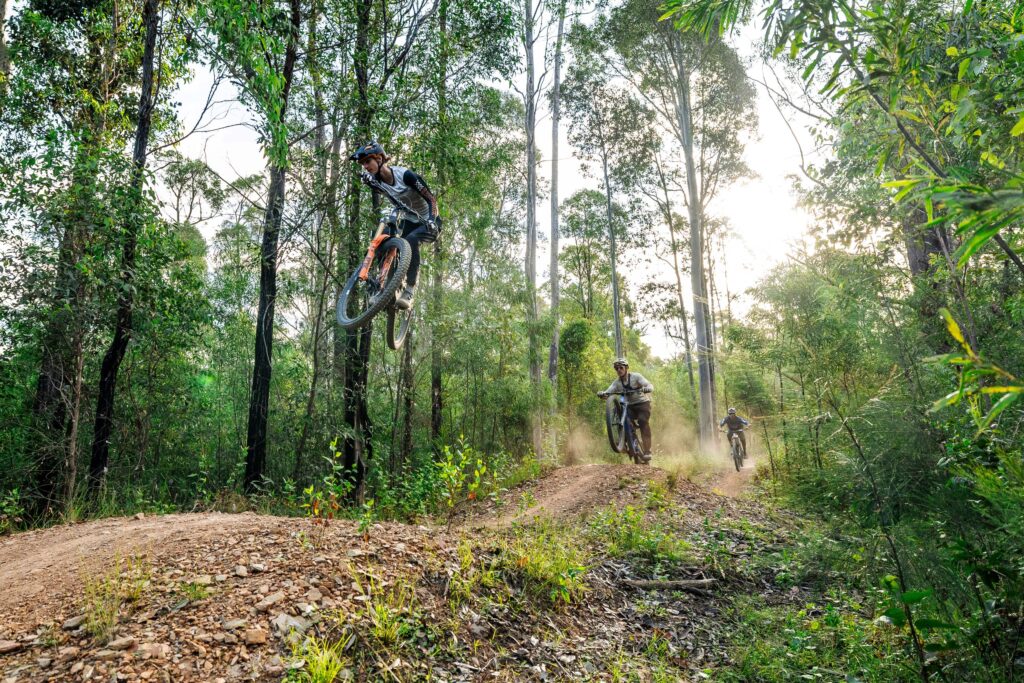 On the mountain bike trail at Mogo, southern NSW. Photo: supplied