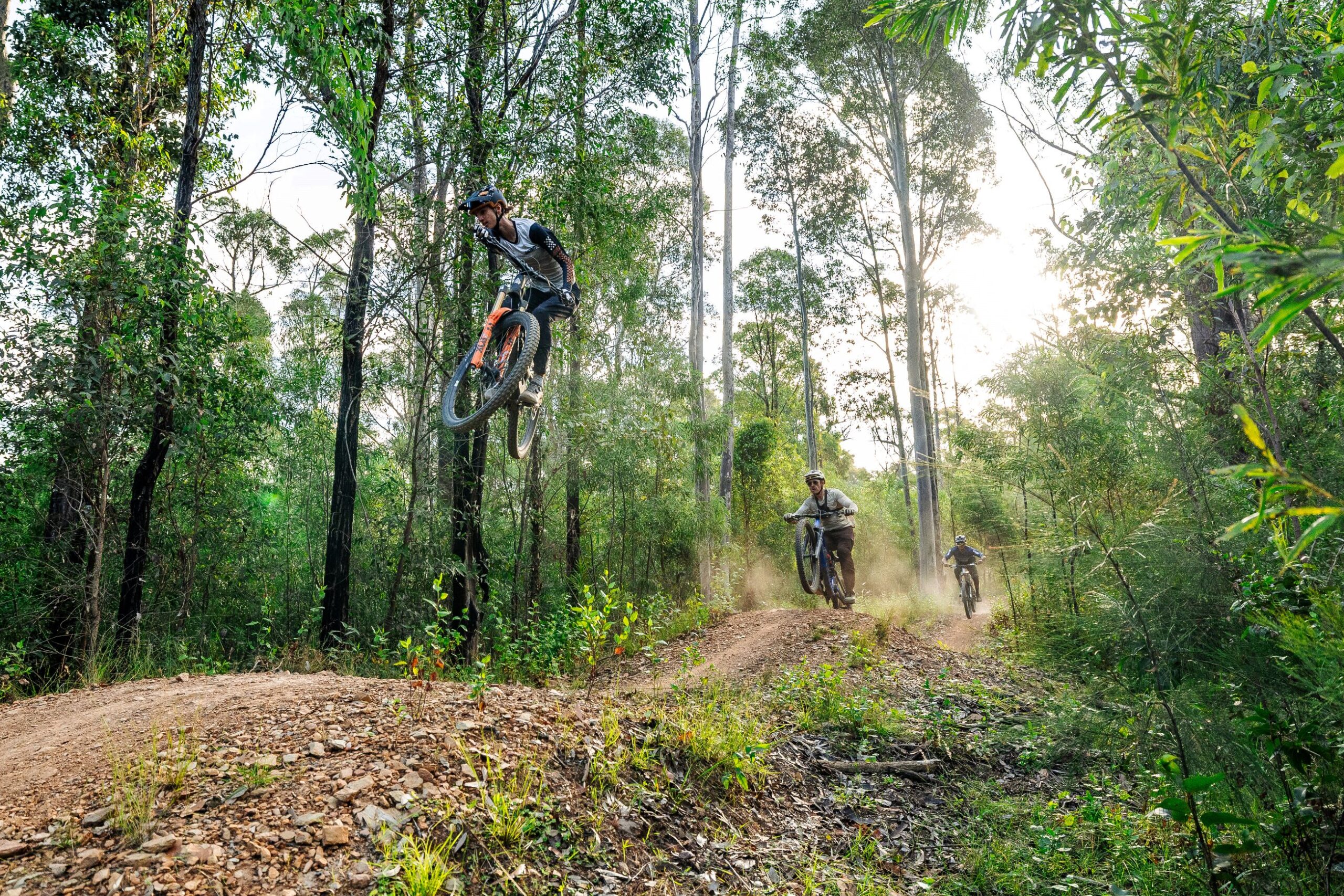 On the mountain bike trail at Mogo, southern NSW. Photo: supplied