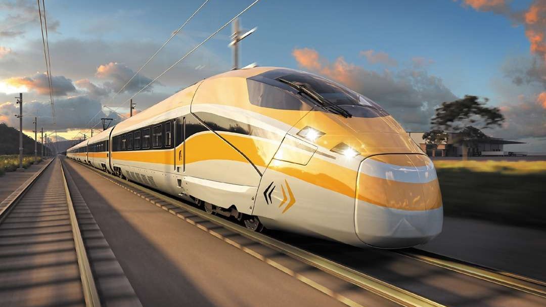 A design of what the new high speed train might look like. Graphic: High Speed Rail Authority