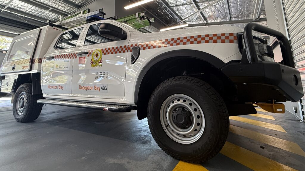 An emergency response vehicle at the new $7.5m Deception Bay SES depot. Photo: Moreton Bay City Council