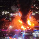 NSW EPA extends exclusion zone around ruins of hazardous waste factory in western Sydney as testing continues