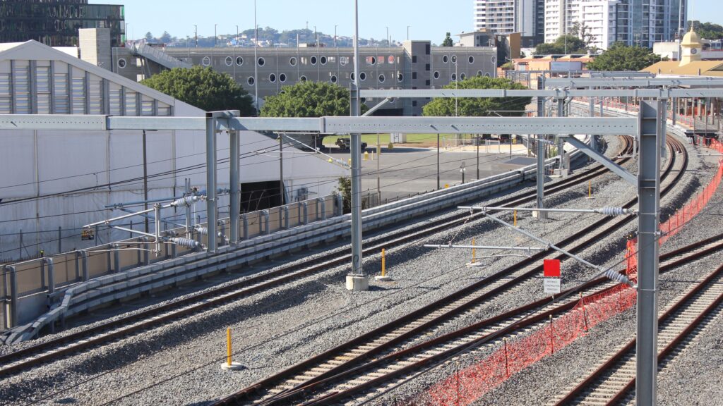 Rail lines across inner Brisbane will be close from December 20-28. Photo: ANDREW KACIMAIWAI