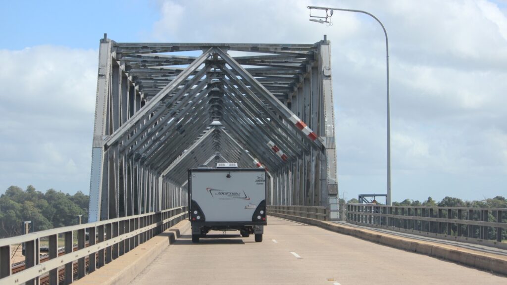 The Bruce Highway crosses the Burdekin Bridge heading north into Ayr. Photo: ANDREW KACIMAIWAI