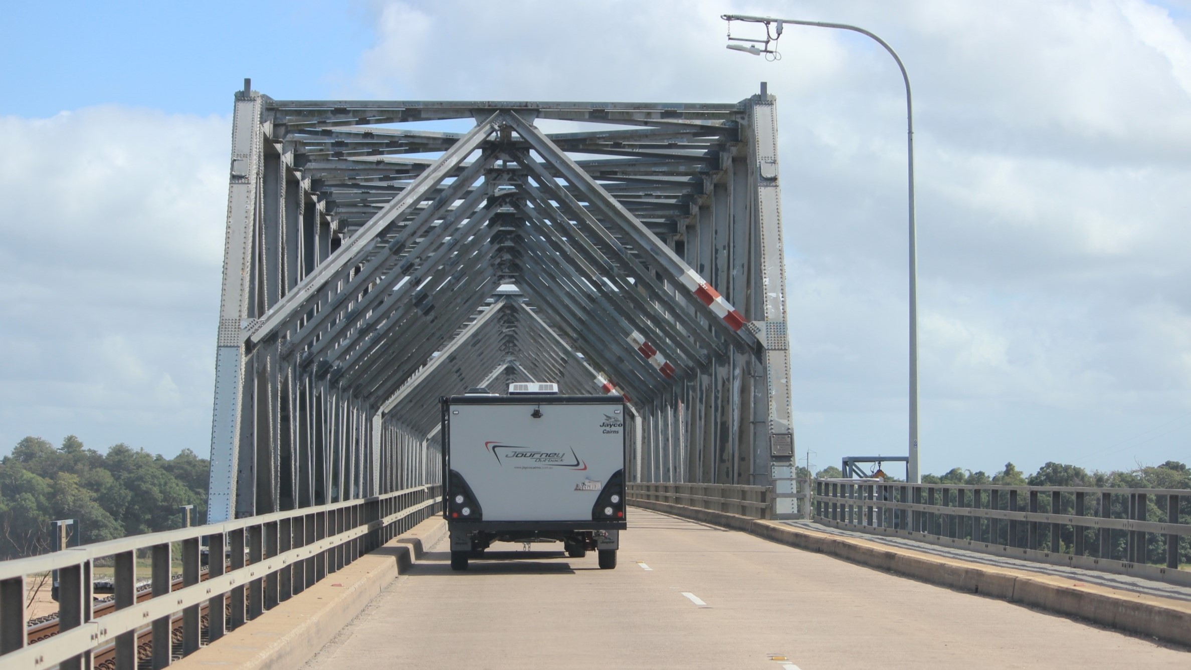 The Bruce Highway crosses the Burdekin Bridge heading north into Ayr. Photo: ANDREW KACIMAIWAI