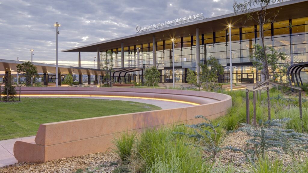 Free but temporary buses will connect St Marys and the new airport. Photo: Brett Boardman/supplied