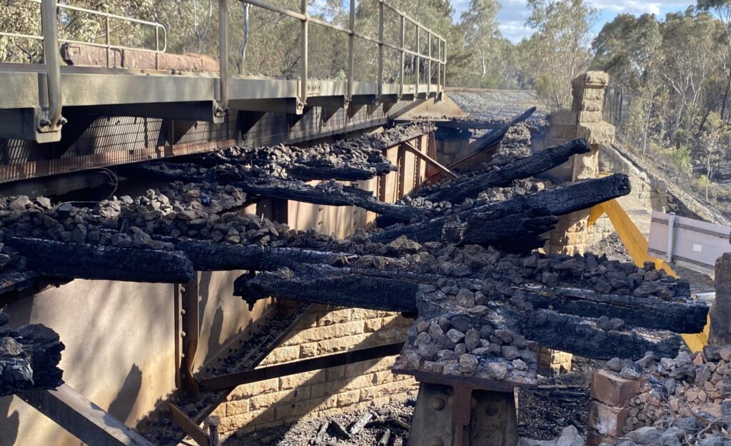 support ... Damaged roads and bridges in the Harcourt area. Photo: VicEmergency