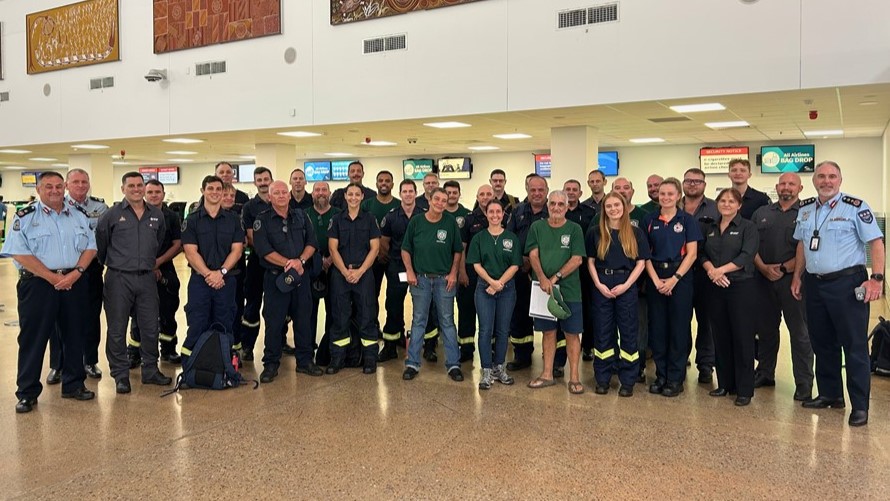 The first interstate deployment of NT firefighters to Victoria. Photo: Northern Territory Government.