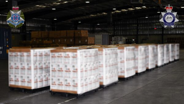 eight ... One of the consignments after its seizure. Photo courtesy AFP