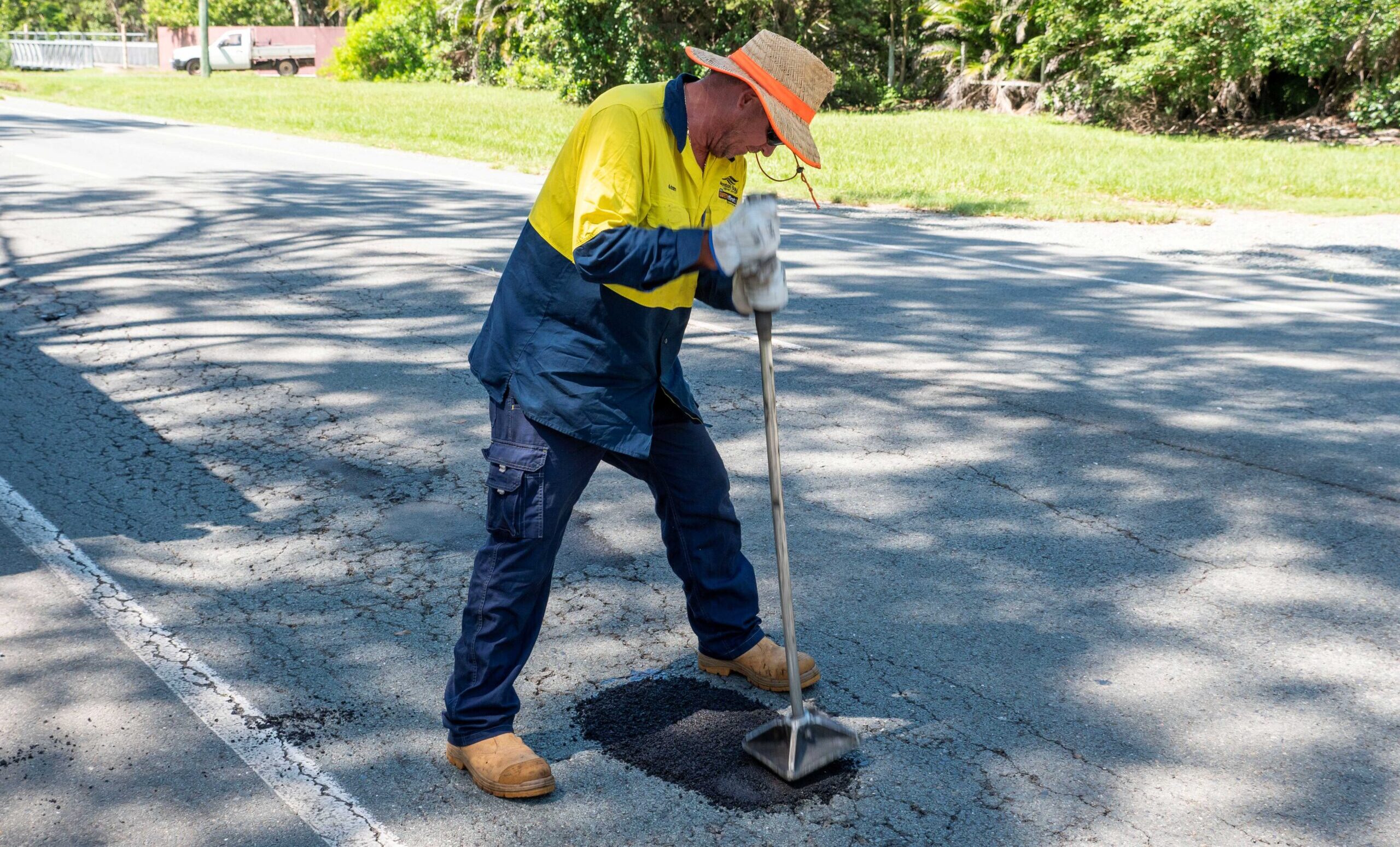 Potholes are now being identified and prioritised for repair by AI. Photo: Moreton Bay City Council