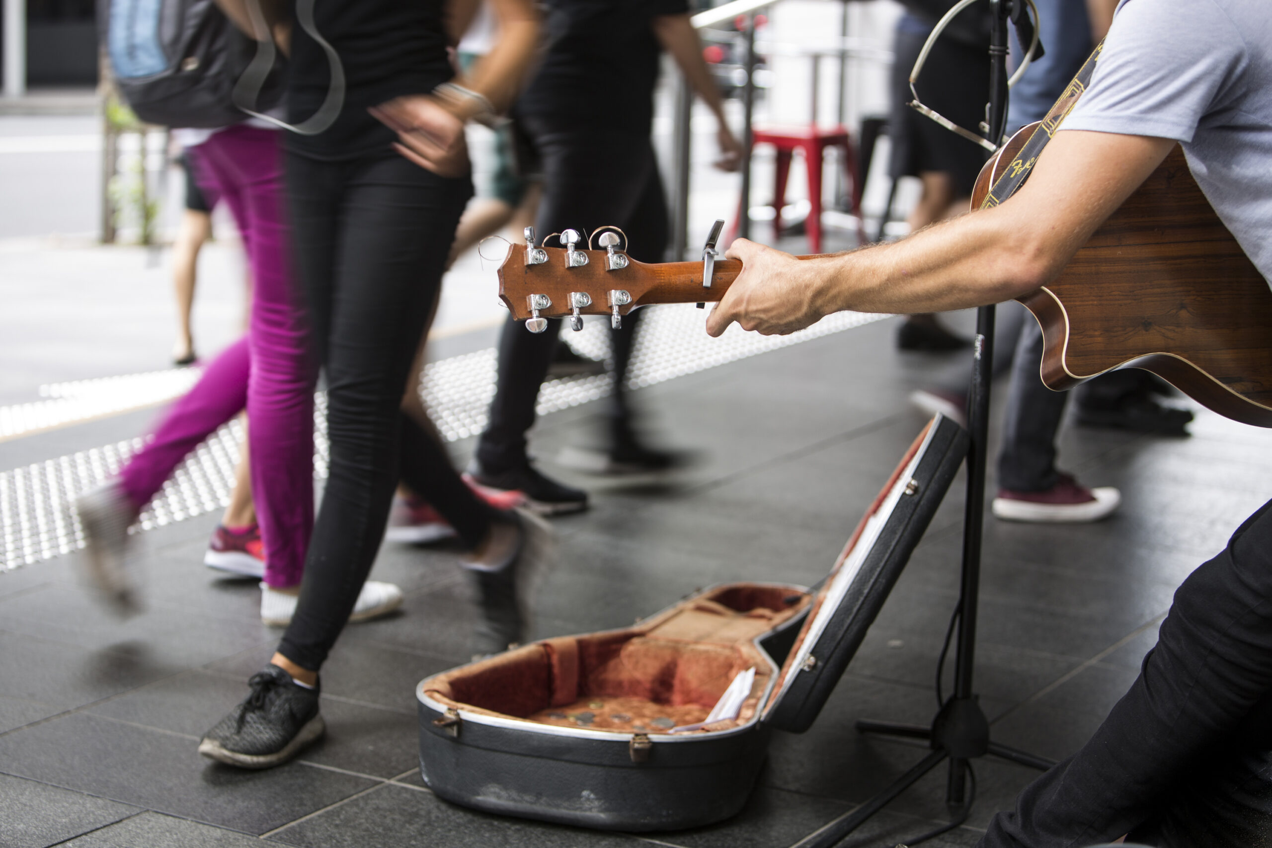 Buskers in Sydney CBD may find themselves with more space to perform. Photo: Jamie Williams/City of Sydney.
