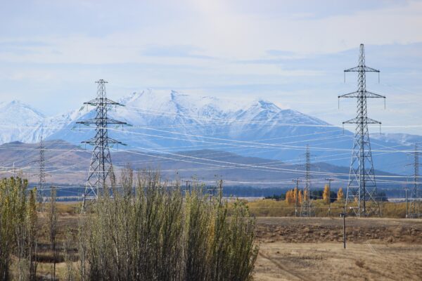 Hydro-electric towers in New Zealand. More than half that country’s power needs is supplied by hydro power. Photo courtesy ANDREW KACIMAIWAI