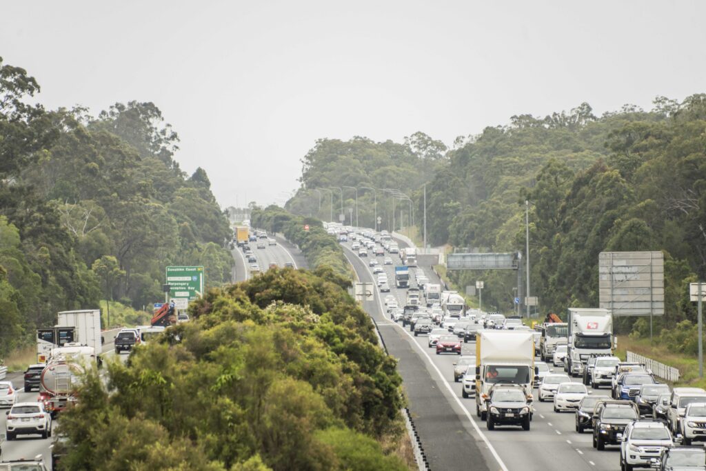 Roads ... traffic on the Bruce Highway is keeping track with population growth. Photo: Moreton Bay Council