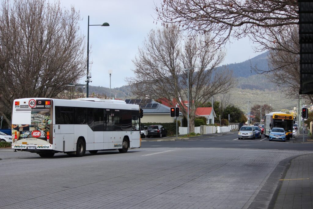 fuel ... State governments like Tasmania want the public to use buses more and are reducing fares to free. Photo: ANDREW KACIMAIWAI