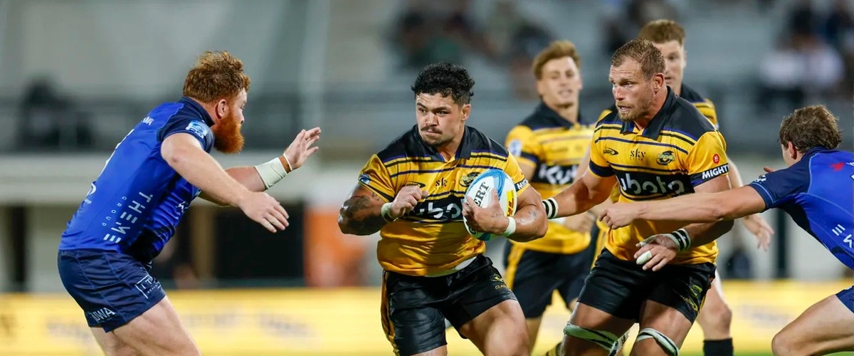 The Hurricanes powered home to beat the WA Force in Napier. Photo: Super Rugby Pacific.
