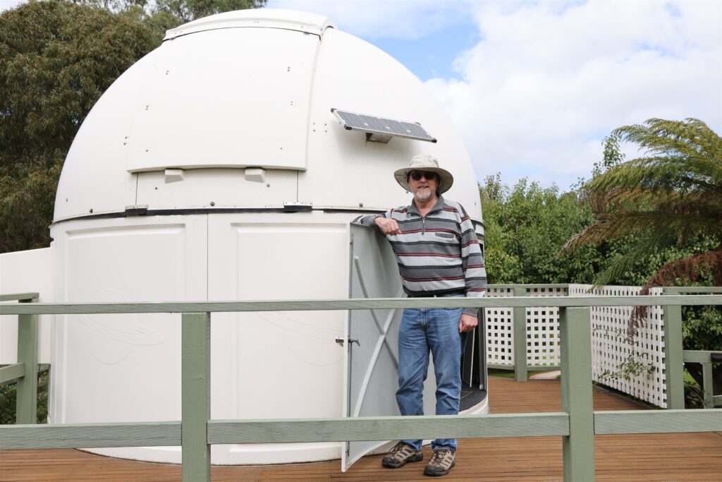 astronomers .... Chris Stockdale and his observatory in Gippsland, Victoria. Photo: ASA