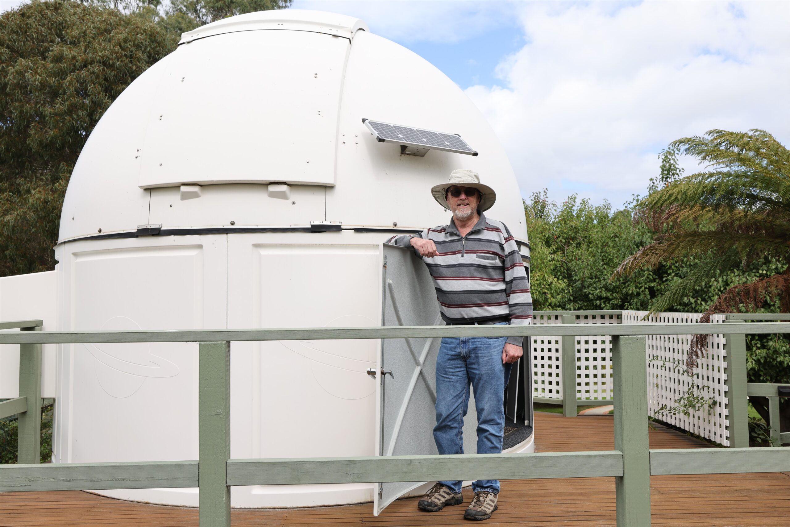 astronomers .... Chris Stockdale and his observatory in Gippsland, Victoria. Photo: ASA