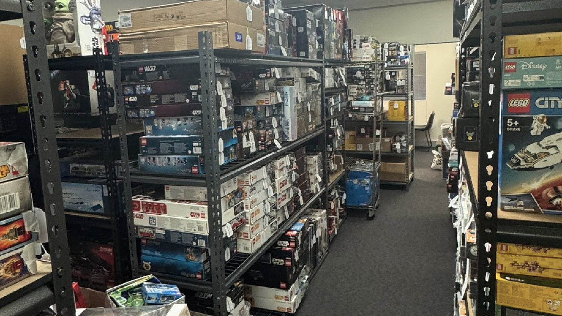 A part of the private LEGO collection now up for auction online. Photo: Lloyds Auction