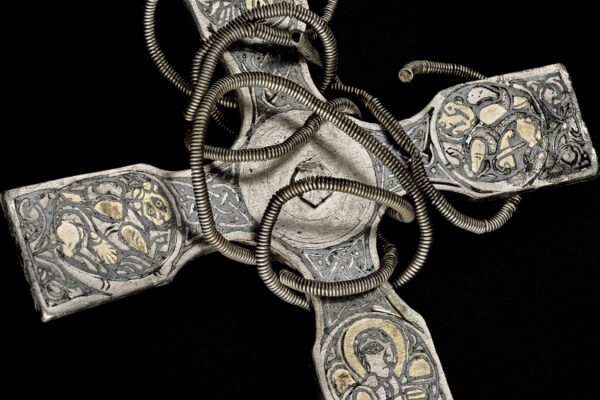 A pectoral cross from the Galloway Hoard. Photo supplied by ANMM