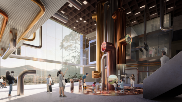 At the proposed ‘Chocolate Experience” site outside the current factory. Photo: Glenorchy City Council