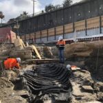 Digging for Barangaroo Metro station unearths 200-year-old addition to maritime museum