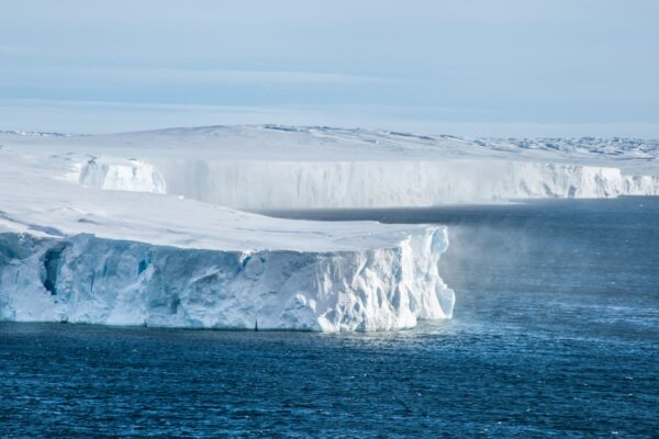 The Vanderford Glacier in Antarctica … The rate of the rising sea levels cannot be predicted with certainty more than 50 years from now, a new study shows. Photo: Monash/SAEF.
