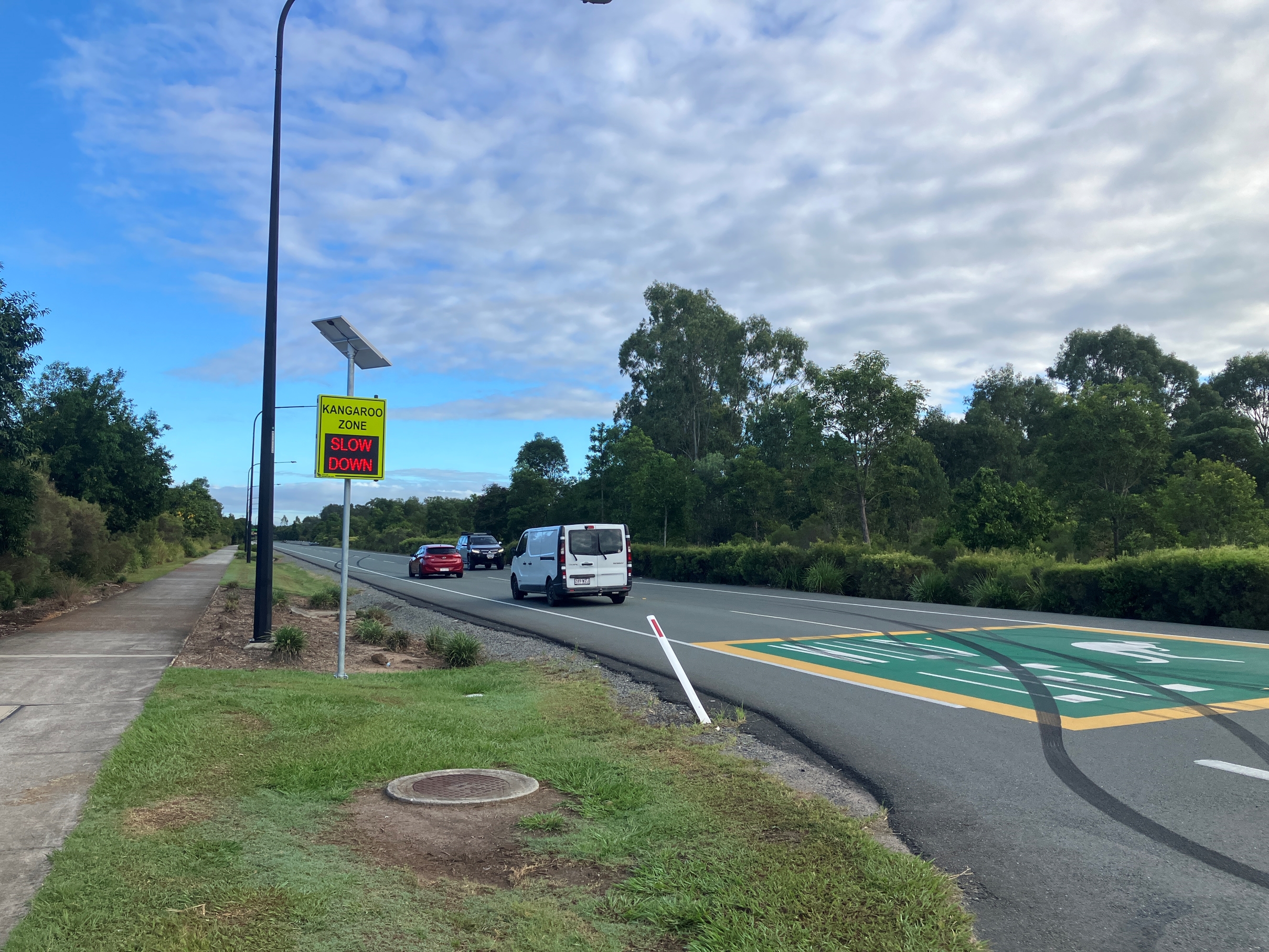 Drivers need to heed signs asking them to travel slower in wildlife zones, says council. Photo: Moreton Bay City Council