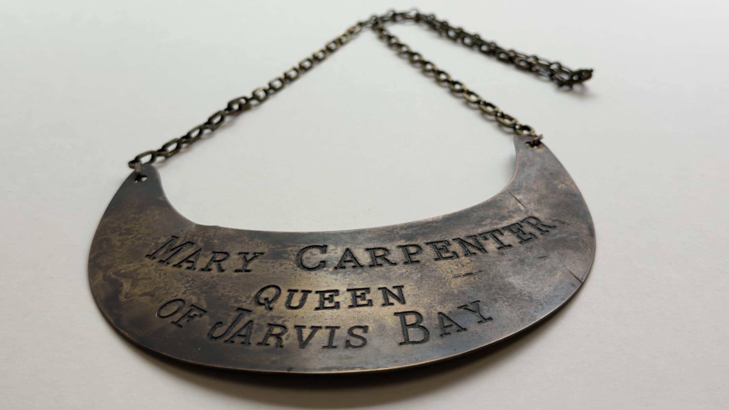 The breastplate for Mary Carpenter, made between 1880 and1910. Photo: Jervis Bay Maritime Museum.
