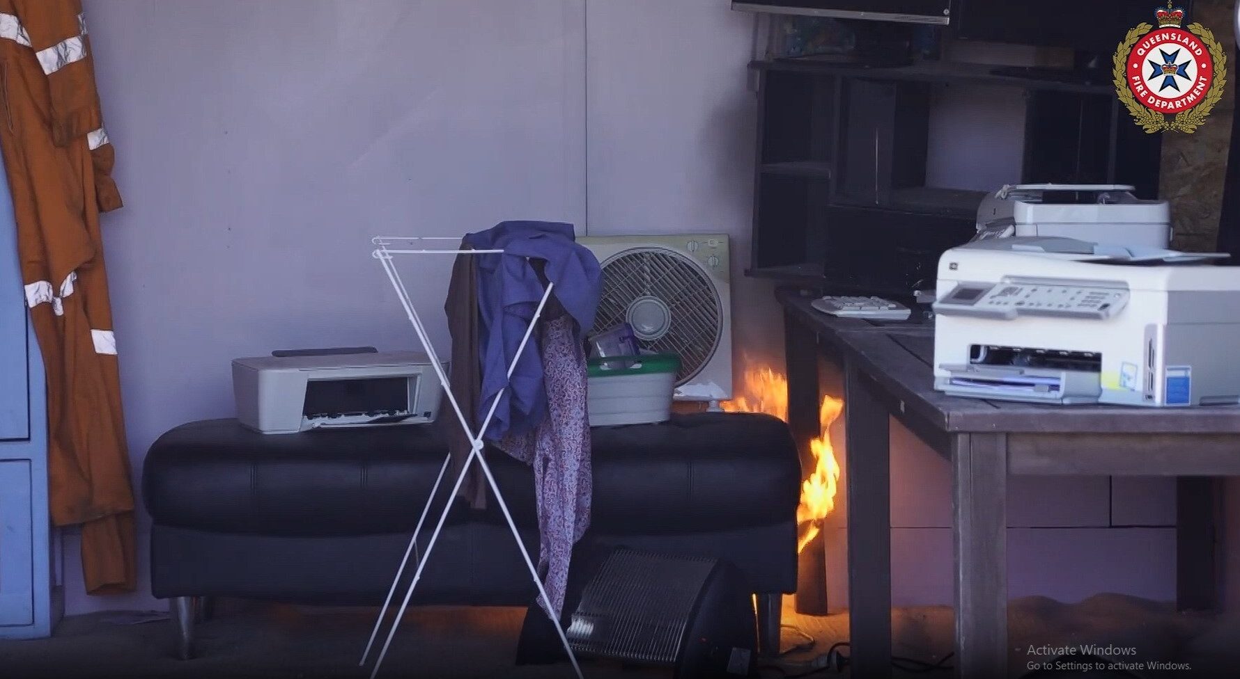Smoke alarms will need to be interconnected in every home, Qld Fire says. Capture: supplied by QFD.