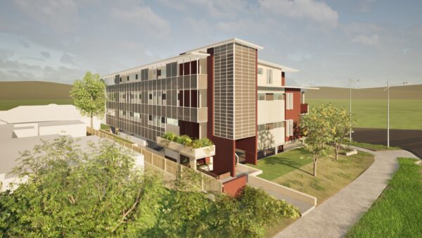 A render of the new complex. Image: Hollindale Mainwaring Architecture.