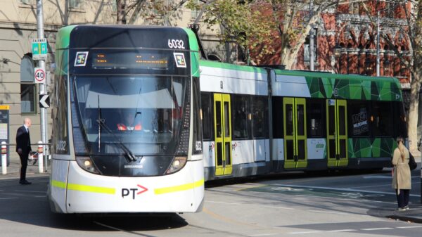 A tram in Melbourne’s CBD which is using the tap and go payment system. Photo: ANDREW KACIMAIWAI