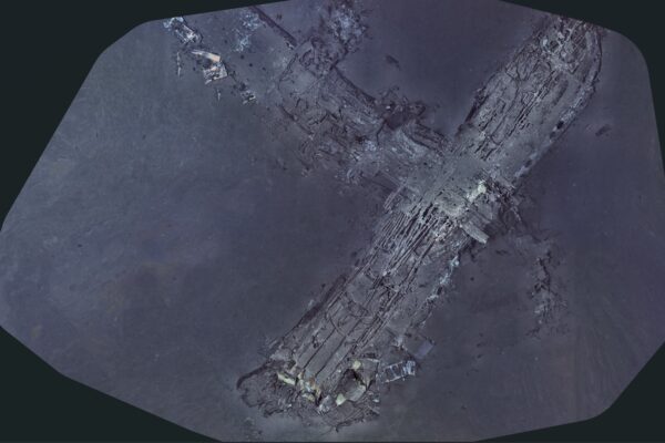Sonar images of the wreckage captured the airline’s logo on the nose. Photos courtesy AirSea Heritage Foundation and Deep Sea Vision