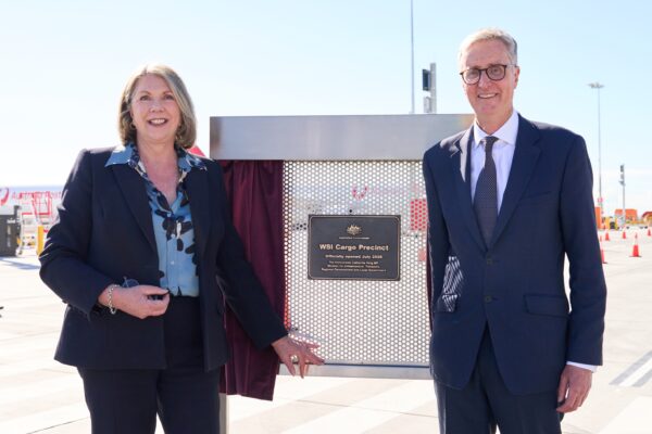 Catherine King and Simon Hickey officially opened the precinct. Photos: WSI