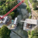 Youngs Crossing’s $120m four-lane bridge almost at the halfway stage