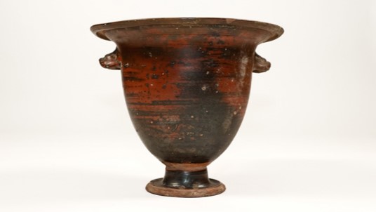 The ancient Apulian vase has been dated to the fourth century BC, the government says. Photo: supplied