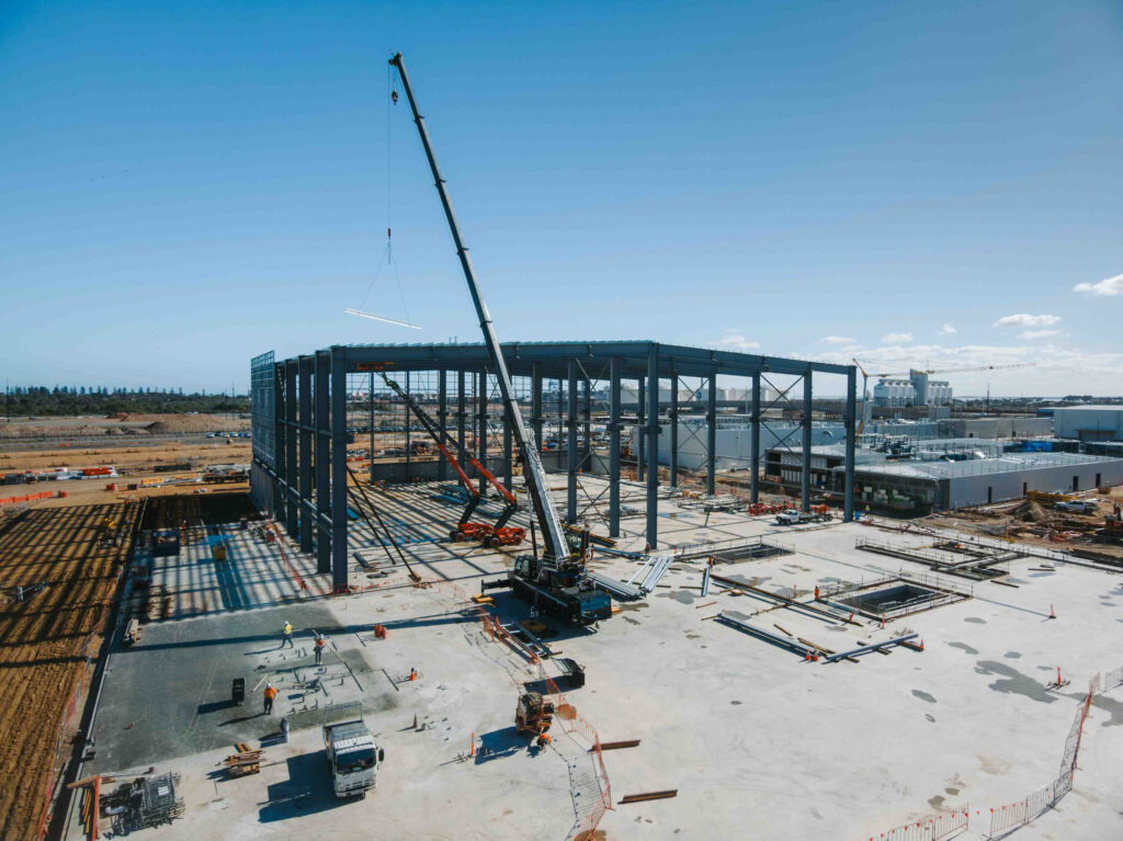 The new nuclear sub building yard at Osborne, SA. Photo: Australian Naval Infrastructure (ANI).