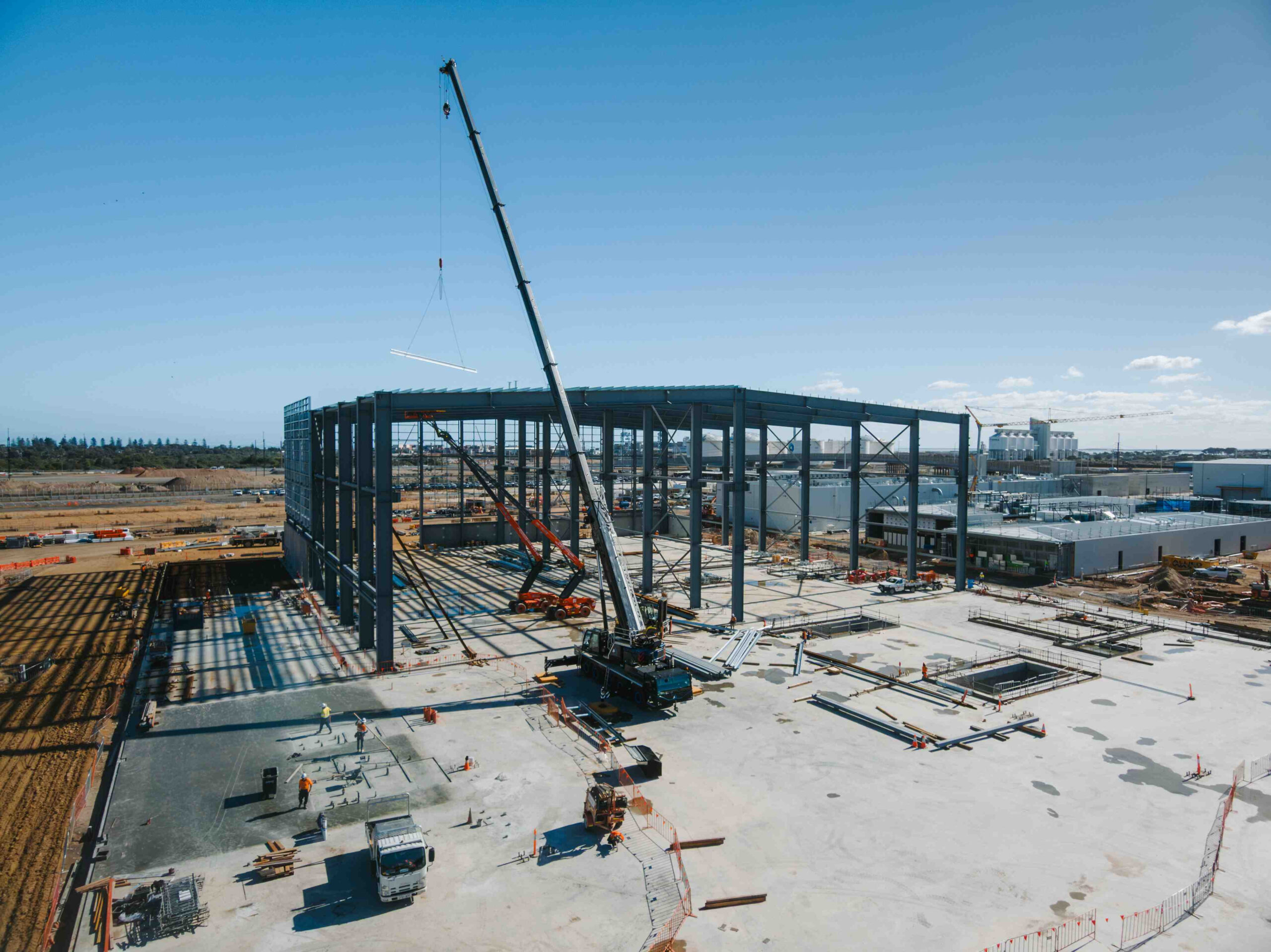 The new nuclear sub building yard at Osborne, SA. Photo: Australian Naval Infrastructure (ANI).