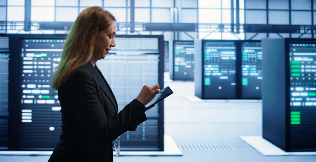 Beetaloo .... A technician carries out an annual check on data centre electronics. Photo: DC Studio on Magnific.