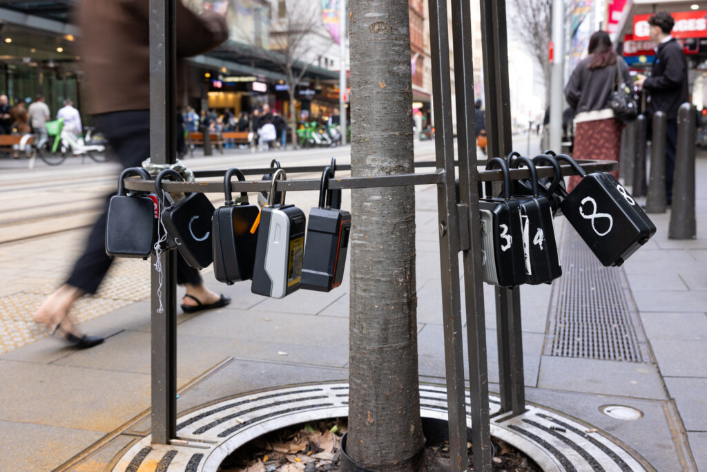 Lockboxes will start disappearing from inner Sydney streets next April. Photo: City of Sydney/Chris Southwood