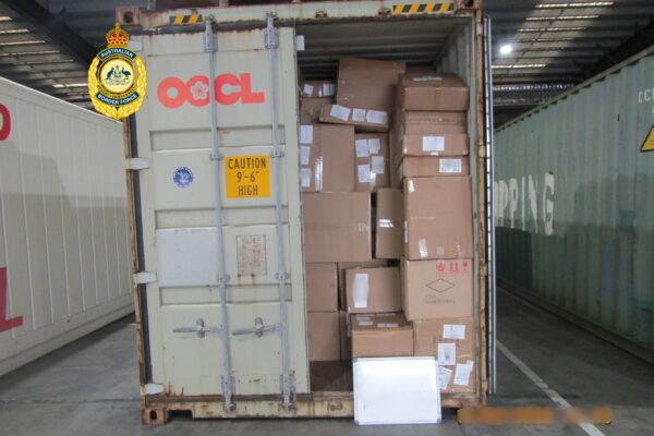 Some of the illegal tobacco haul found among 112 shipping containers as part of Project Seahorse. Photos: supplied