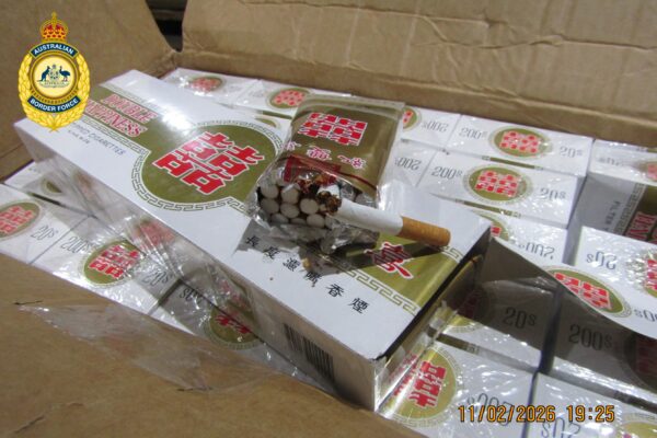 Some of the illegal tobacco haul found among 112 shipping containers as part of Project Seahorse. Photos: supplied