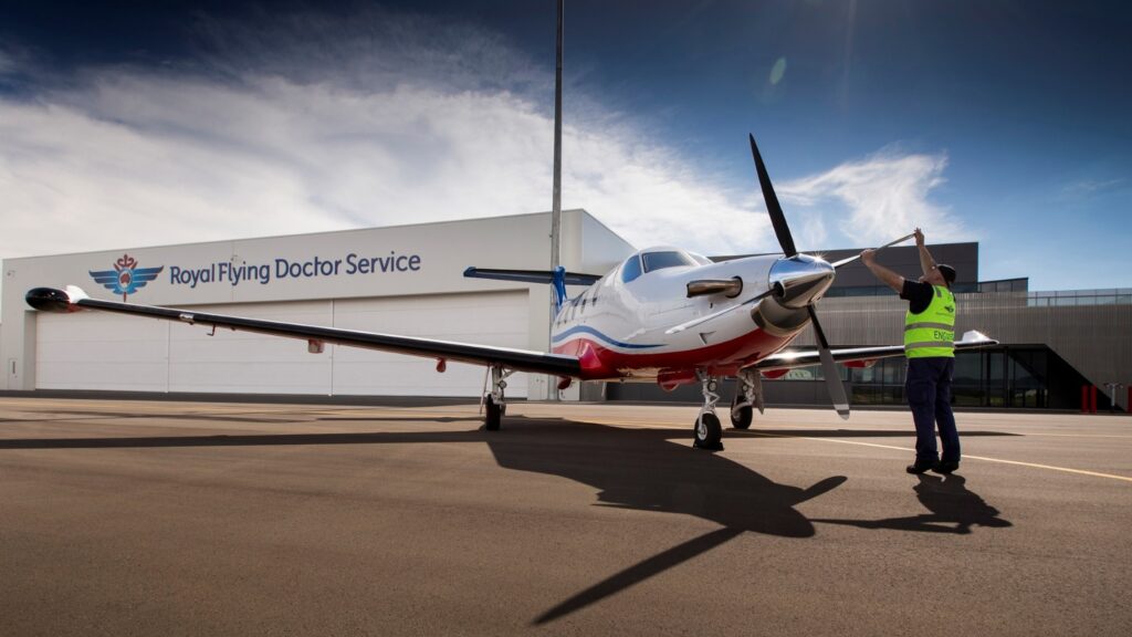 Demand is up and planes in the air for longer, the flying doctors Qld branch says. Photo: RFDS