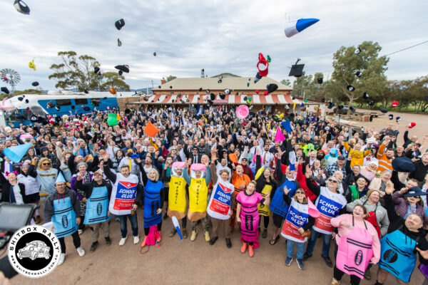 Photos from day two (August 16) of 2026 Shitbox Rally around William Creek in South Australia. Photo courtesy Box Rallies