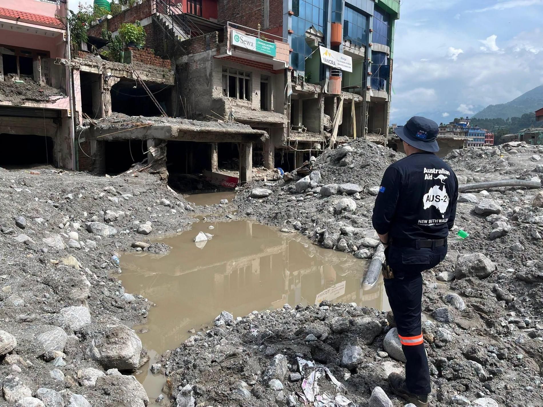 Different Aussie drones are being used depending on the mission in Nepal. Photo: FRNSW