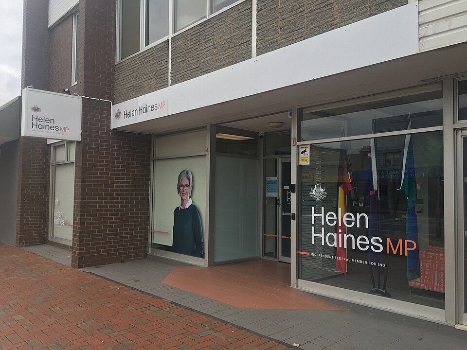 Helen Haines attack: the MP’s electorate office on Murphy Street, Wangaratta