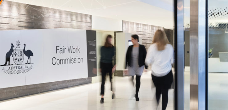 Fair Work Commission entrance, where the Mastermyne enterprise agreement was approved